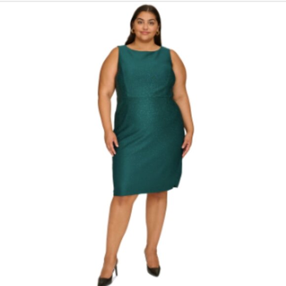 Calvin Klein Plus Size Embellished Sleevele Deep Emerald 20W - Picture 4 of 4